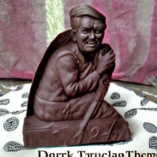 Image similar to dark chocolate trump relief