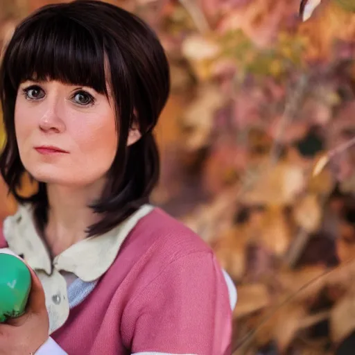 Image similar to delia ketchum from pokemon as real person, 8 k photography