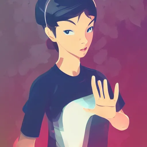 Prompt: high five, clean cel shaded vector art. shutterstock. behance hd by lois van baarle, artgerm, helen huang, by makoto shinkai and ilya kuvshinov, rossdraws, illustration