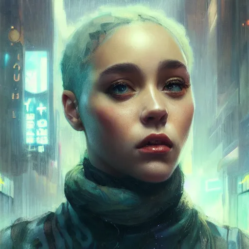 Prompt: doja cat, hyperrealistic portrait, bladerunner street, art of elysium by jeremy mann and alphonse mucha, fantasy art, photo realistic, dynamic lighting, artstation, poster, volumetric lighting, very detailed face, 4 k, award winning