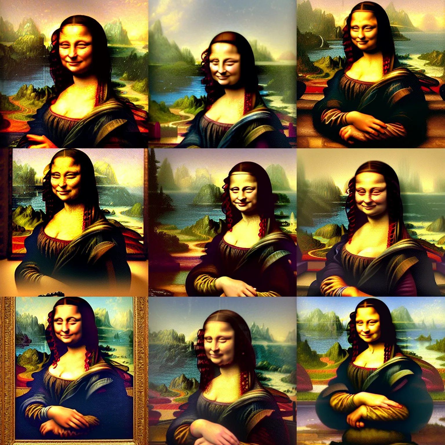 Prompt: thomas kinkade!!! mona!!! lisa!!!! by thomas kinkade!!!! mona lisa!!!!!!!!!!!!!!!!!!!!!!!!!!!!!!!!!!! by thomas kinkade