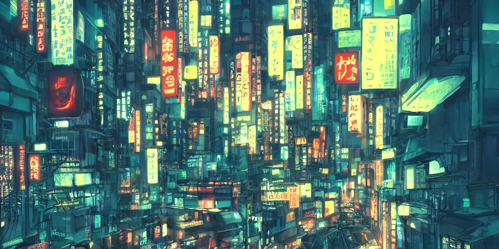 Prompt: modern tokyo, saturated, atmospheric lighting, high quality, sharp focus, intricate, digital art, artstation, 4k