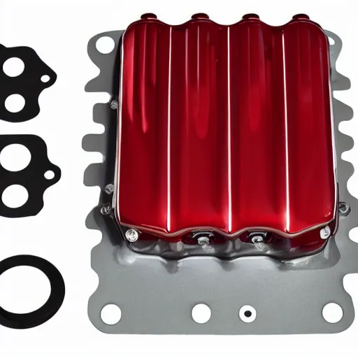 Image similar to boxer 6 engine aluminum block red valve cover