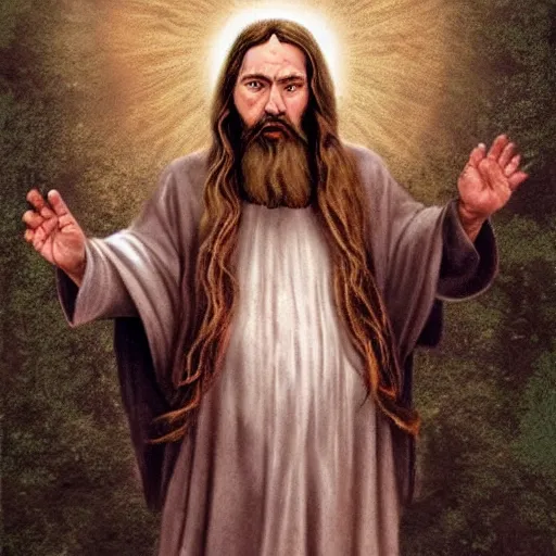 Image similar to dwarf jesus christ