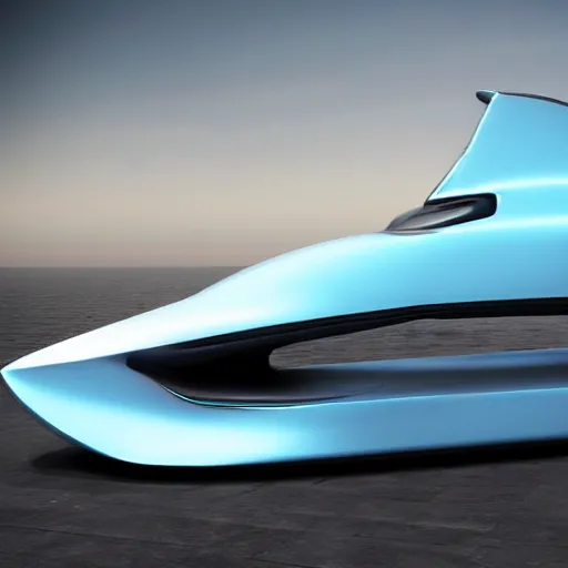 Image similar to futuristic concept car shaped like a shark, high resolution