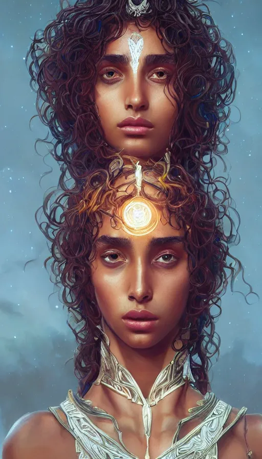 Prompt: imaan hammam, legue of legends, lord of the rings, neon, sweat, intricate, highly detailed, digital painting, artstation, concept art, smooth, sharp focus, illustration, unreal engine 5, 8 k, art by artgerm and greg rutkowski and alphonse mucha