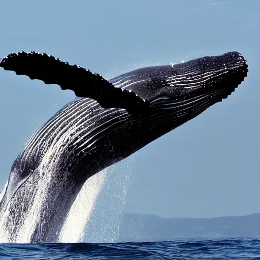 Image similar to a whale flying,