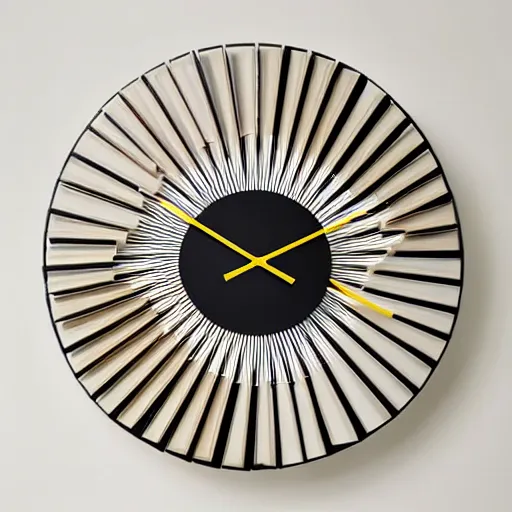 Image similar to a wall clock designed by Ron arad