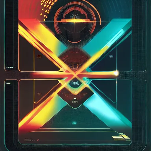 Image similar to touch screen graphic design from Star Trek: The Next Generation designed by Ash Thorp.