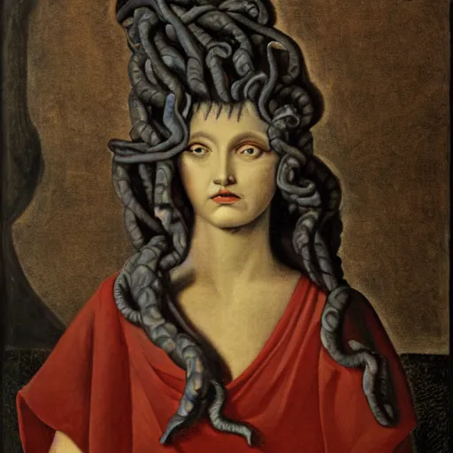 Image similar to portrait of medusa