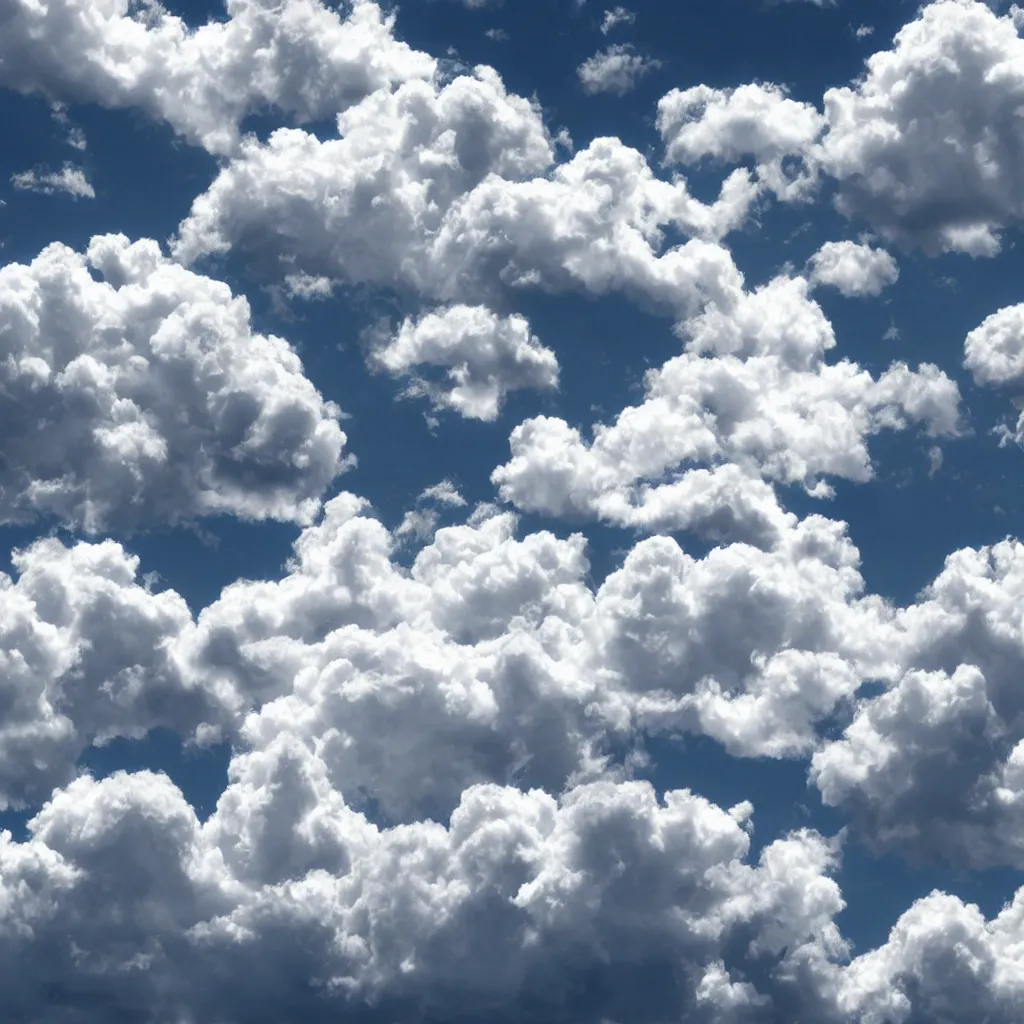 Image similar to white fluffy cartoon clouds seamless texture 4k