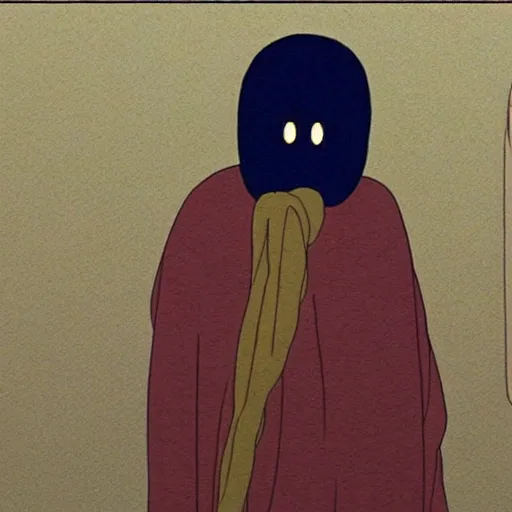 Image similar to no - face in ghibli