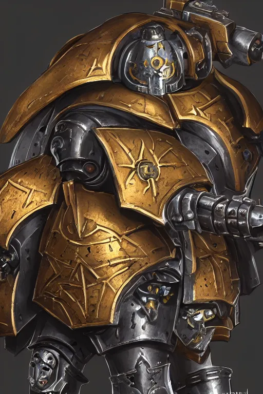 Image similar to armor portrait heros warhammer 4 0 k horus heresy fanart - the primarchs emperor by johannes helgeson animated with vfx concept artist & illustrator global illumination ray tracing hdr fanart arstation zbrush central hardmesh 8 k octane renderer comics stylized