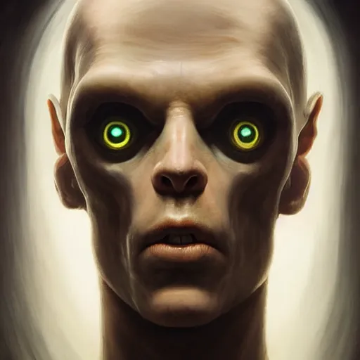 portrait of a pale alien cultist, intimidating man, | Stable Diffusion ...