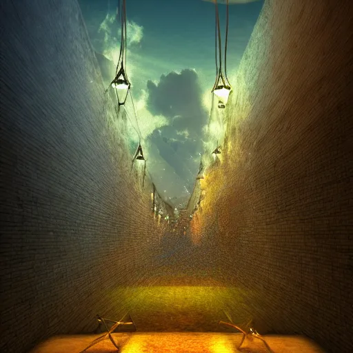 Image similar to here at the city limits i want to write you a letter let you understand the journey of my life in achieving goals obstacles that come and go painful, painful, gripping stabbing i hope always holy prayer from you dear love, my anchor. surrealism, volumetric lighting, trending on artstation.
