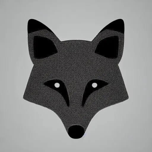 Image similar to an abstract, simplified icon depicting a fox's head, white background, elegant, award-winning, clever, render, blender, 3d, high quality, app, ios