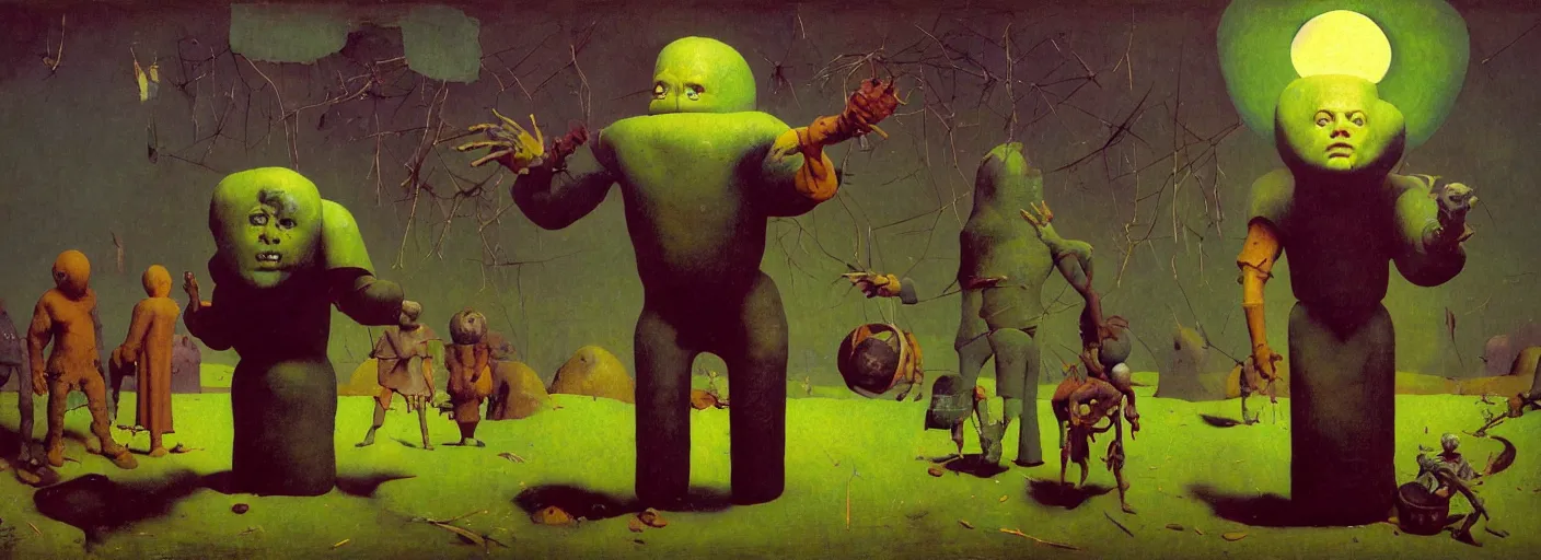 Image similar to full - body surreal colorful golem rpg character concept art anatomy, action pose, very coherent and colorful high contrast masterpiece by norman rockwell franz sedlacek hieronymus bosch dean ellis simon stalenhag rene magritte gediminas pranckevicius, dark shadows, sunny day, hard lighting, reference sheet white! background