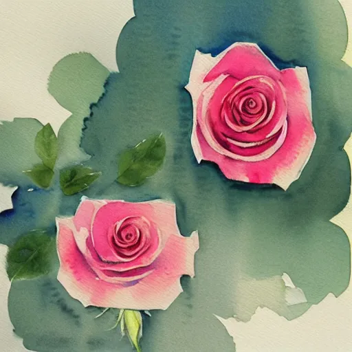 Image similar to watercolor 3 roses