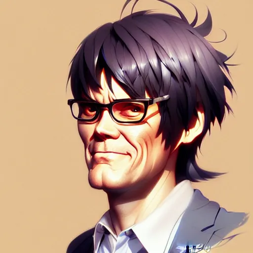 Image similar to jim carrey, portrait shinkai makoto studio ghibli studio key hideaki anno sakimichan stanley artgerm lau rossdraws james jean marc simonetti elegant highly detailed digital painting artstation pixiv