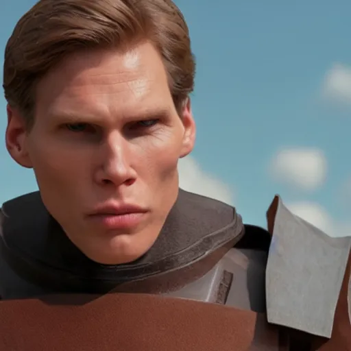 Image similar to Live Action Still of Jerma in A New Hope, real life, hyperrealistic, ultra realistic, realistic, highly detailed, epic, HD quality, 8k resolution, body and headshot, film still