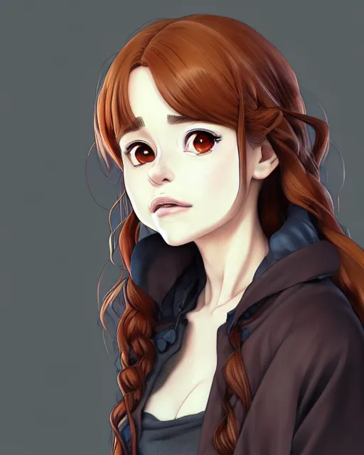 Image similar to portrait Anime as emilia clarke game of thrones girl cute-fine-face, brown-red-hair pretty face, realistic shaded Perfect face, fine details. Anime. game of thrones curly-hair realistic shaded lighting by Ilya Kuvshinov katsuhiro otomo ghost-in-the-shell, magali villeneuve, artgerm, rutkowski, WLOP Jeremy Lipkin and Giuseppe Dangelico Pino and Michael Garmash and Rob Rey