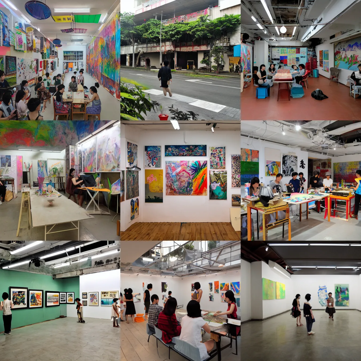 Prompt: independent art spaces of taiwan