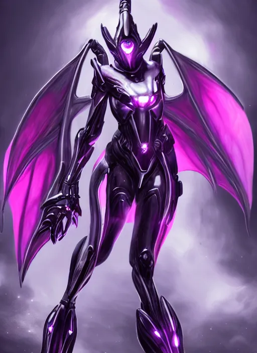 Image similar to cinematic goddess close shot, galactic sized proportional stunning beautiful hot female warframe, sleek mecha female dragon head, metal ears, led purple eyes, smooth fuschia skin, smooth silver armor, floating in space, holding a galaxy, epic proportions, epic size, epic scale, furry art, dragon art, giantess art, warframe fanart, furaffinity, octane