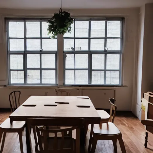 Prompt: A 10ft by 10ft room empty except for a table in the middle, table is centered, an apple on the table