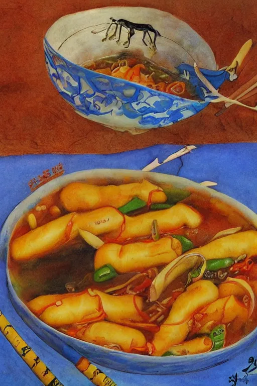 Image similar to tteokbokki by jerry pinkney