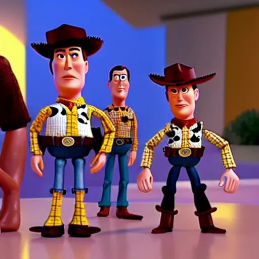 Prompt: pulp fiction with the toy story characters