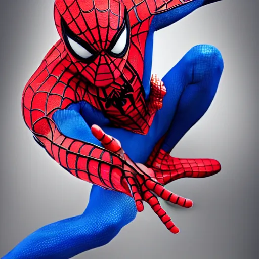 Image similar to spiderman taking medicine for headache