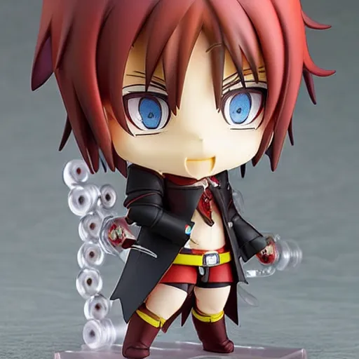 Image similar to devil as nendoroid, figurine, detailed product photo kodak