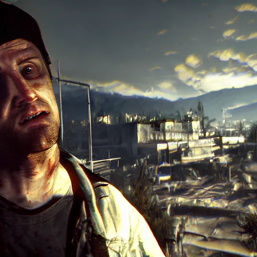 Prompt: Dying light screenshot, Jesse Pinkman, Jesse from Breaking bad