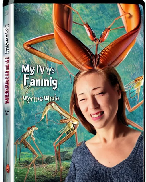 Prompt: my wife is a giant praying mantis!? blu-ray DVD case still sealed in box, ebay listing