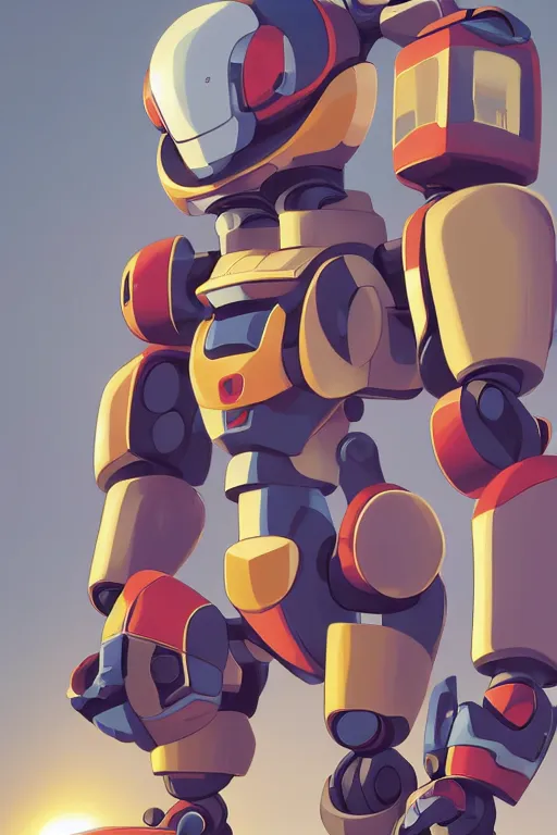 Image similar to metabots medabots medarotto medarot robot minimalist comics, behance hd by jesper ejsing, by rhads, makoto shinkai and lois van baarle, ilya kuvshinov, rossdraws global illumination ray tracing hdr radiating a glowing aura