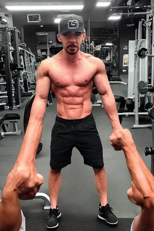 Image similar to !dream 📷 Sean McLoughlan, 'jacksepticeye' is a jacked muscle builder gigachad