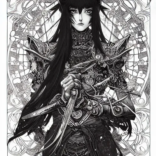 Image similar to prompt: Portrait painted in world of Warcraft style drawn by Vania Zouravliov and Takato Yamamoto, inspired by Fables, intricate acrylic gouache painting, high detail, sharp high detail, manga and anime 2000