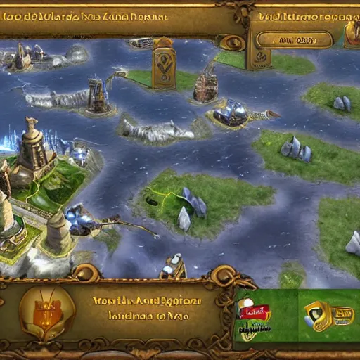 Prompt: civilization IV menu screen