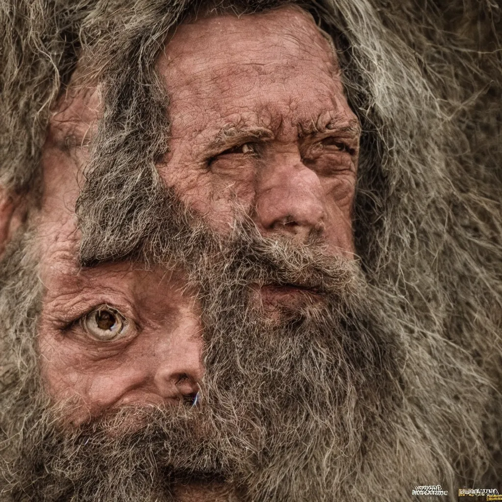 Prompt: national geographic highly detailed photo of the man with the most nerves in the world