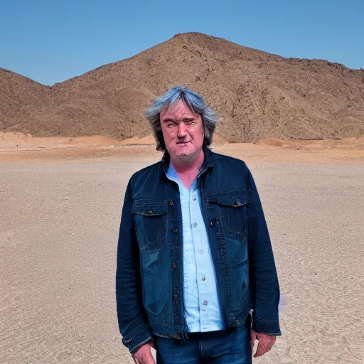 Prompt: james may on a trip to mecca, 4 k image