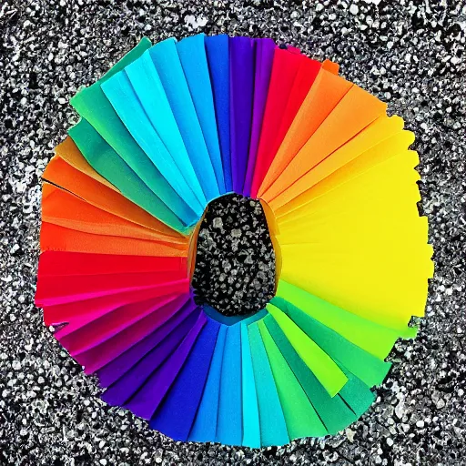 Image similar to “ rainbow toilet paper, detailed, product photo. ”