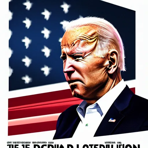 Image similar to Joe Biden as an action movie poster