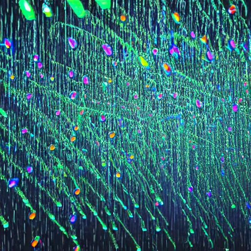 Image similar to neon rain