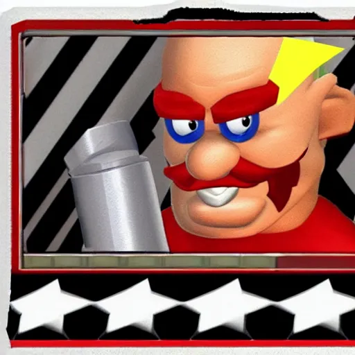 Image similar to duke nukem playable character in mario kart, n 6 4 graphics
