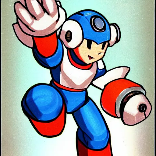 Image similar to megaman, by ken sugimori