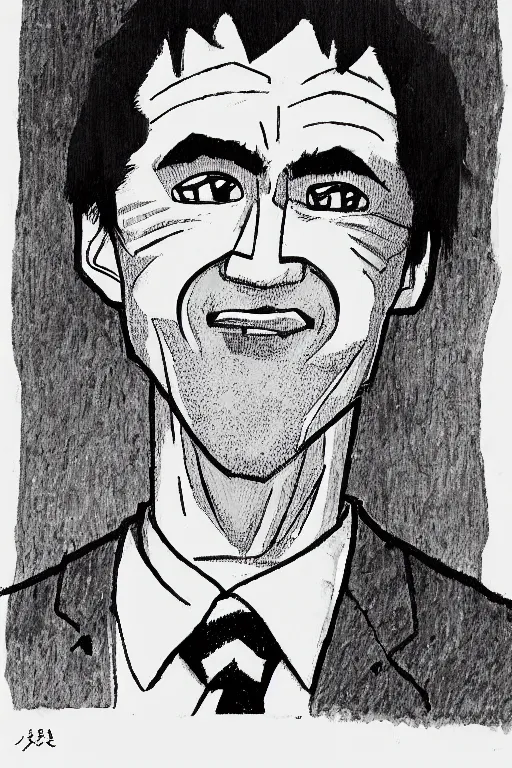 Image similar to manga portrait of middle aged new zealander craig aeon macdonald by mengo yokoyari.