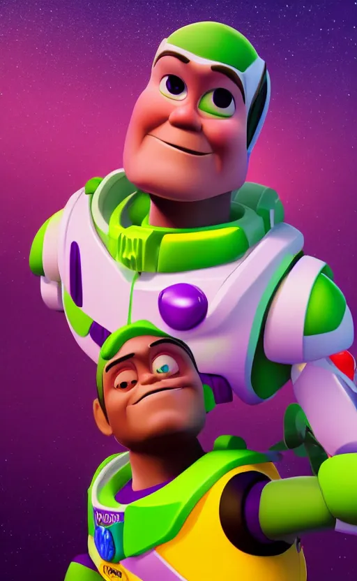 Image similar to kevin hart as buzz lightyear, dynamic lighting, photorealistic fantasy concept art, trending on art station, stunning visuals, creative, cinematic, ultra detailed