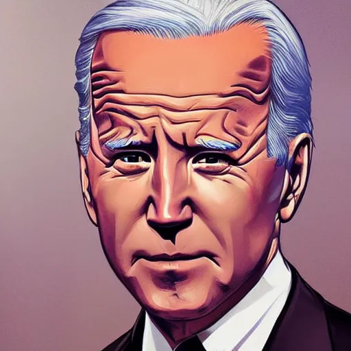 Prompt: joe biden character portrait, concept art, intricate details, highly detailed photorealistic portrait in the style of adam hughes, seseon yoon, artgerm and warren louw