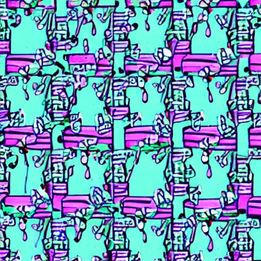 Prompt: seapunk attachable bagpipe smpte pattern