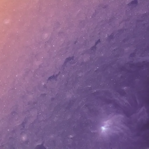 Image similar to close - up of a purple planet from the space, seas mountains and clouds on its surface